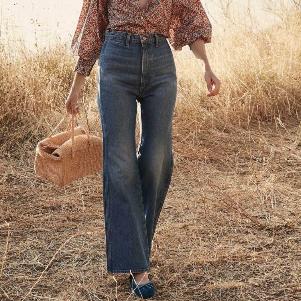 NWT Doen Melody Jean in Medium Blue sz 28